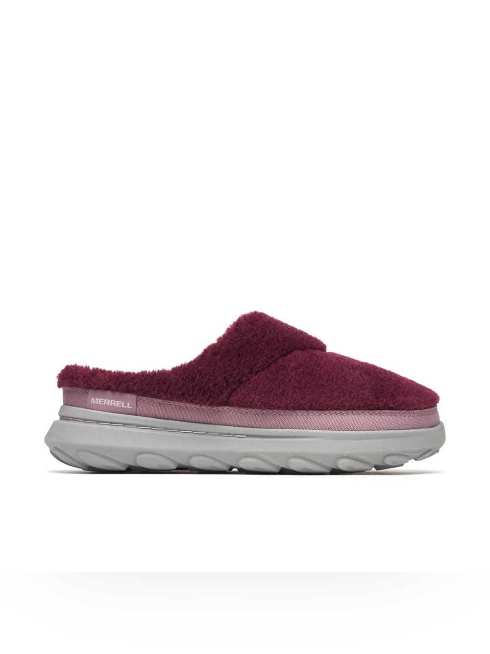 Merrell Women's Hut Moc 2 Slide Cozy Slipper Clog - Dark Cherry Sz 9